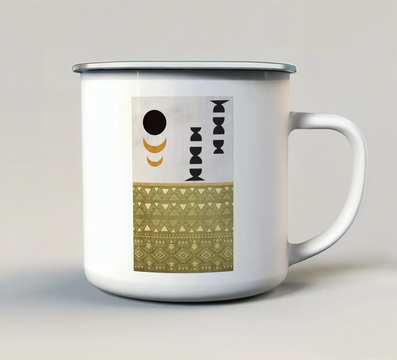 circles and crescent moons tazza in smalto da ramosashop