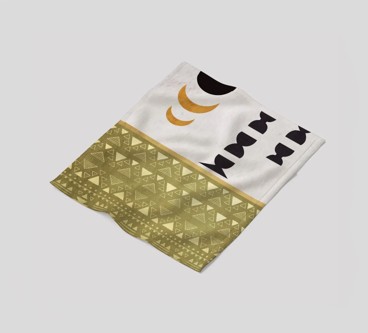 circles and crescent moons coperta in pile da ramosashop