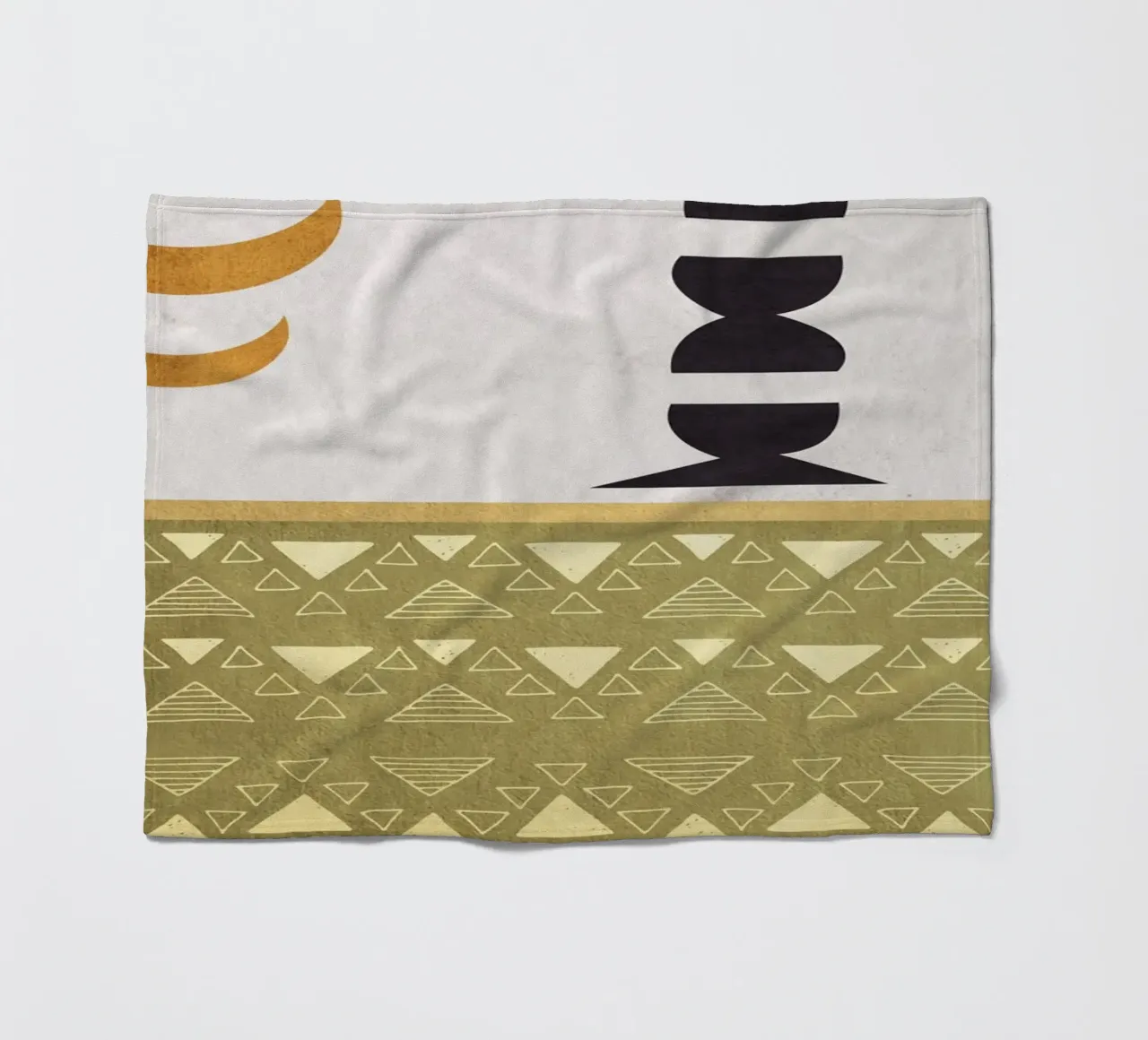 circles and crescent moons coperta in pile da ramosashop