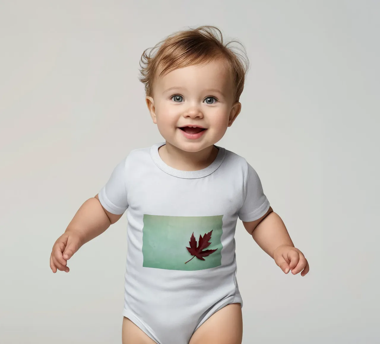 cultral 20 short-sleeve baby romper by Bttn