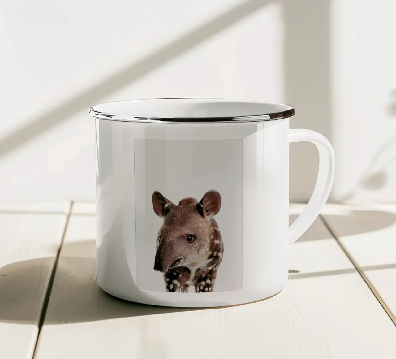 Tapir taza de esmalte de Paws & Claws