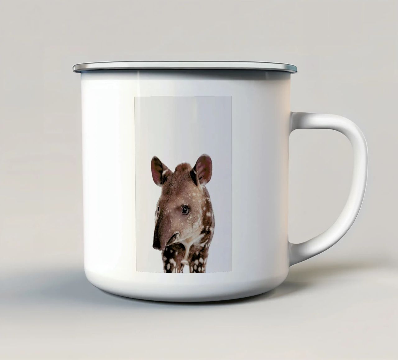 Tapir tazza in smalto da Paws & Claws