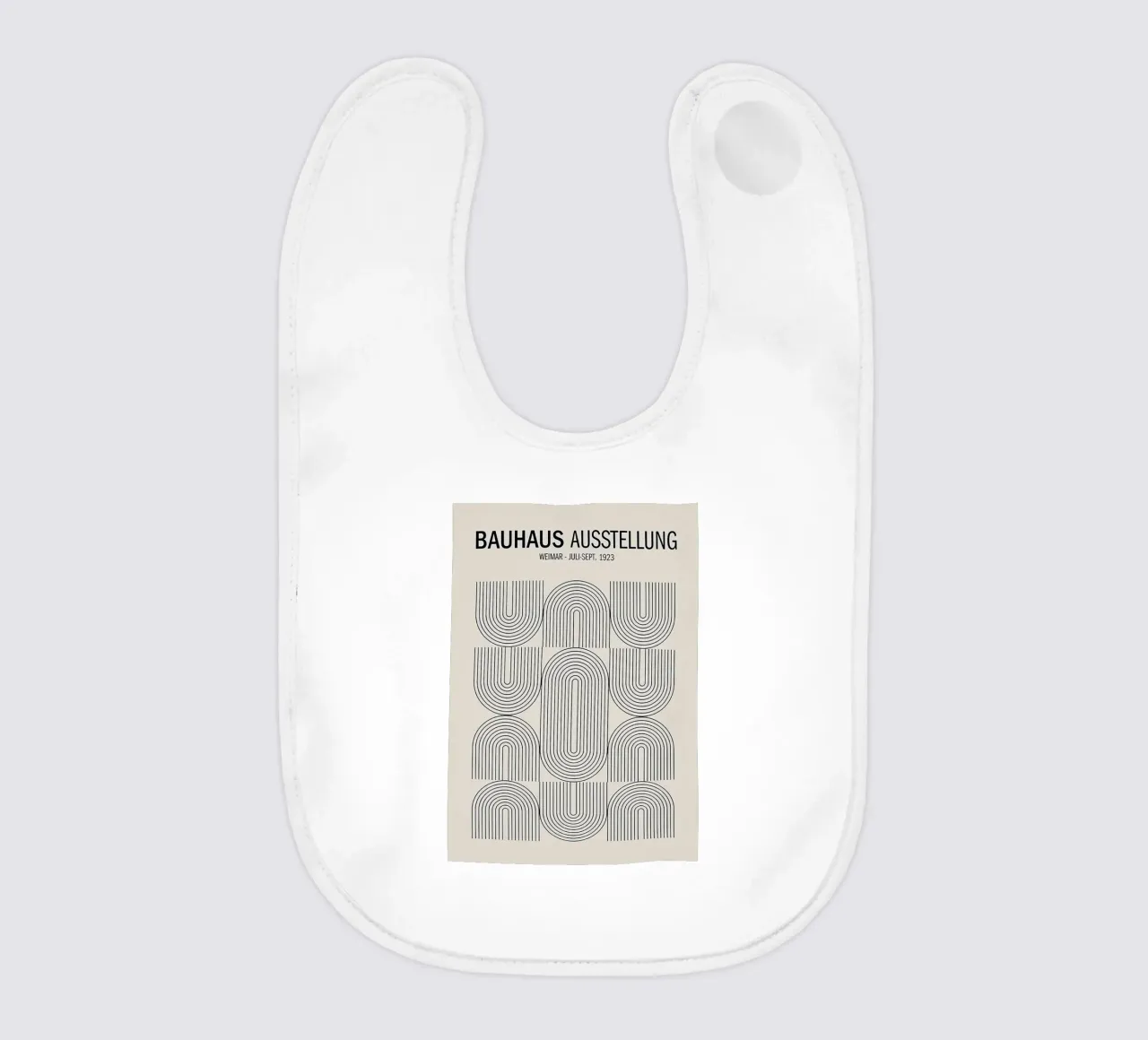 Bauhaus Exhibition No.2 baby bib by Birgitpopshop
