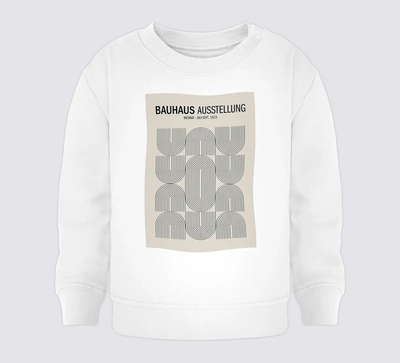 Bauhaus Exhibition No.2 baby sweatshirt by Birgitpopshop