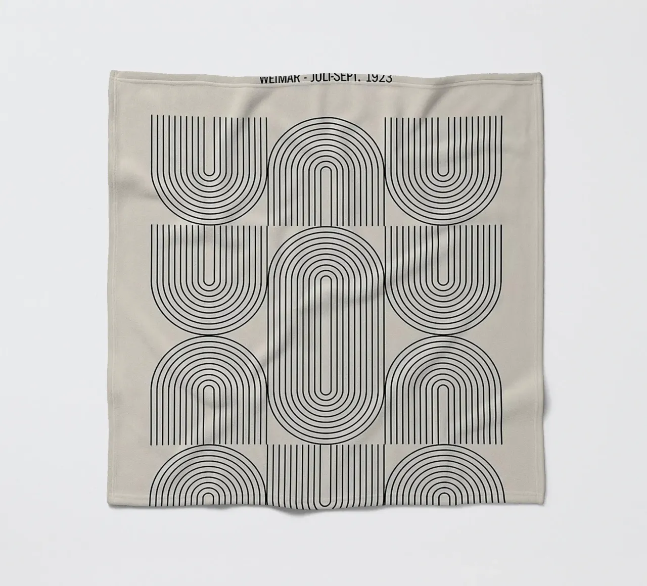Bauhaus Exhibition No.2 fleece blanket by Birgitpopshop