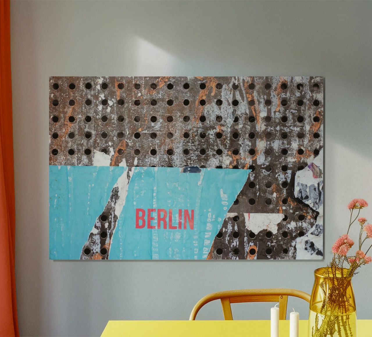 Berlin, Germany I Torn urban poster with typography poster by Julie Travel Photography