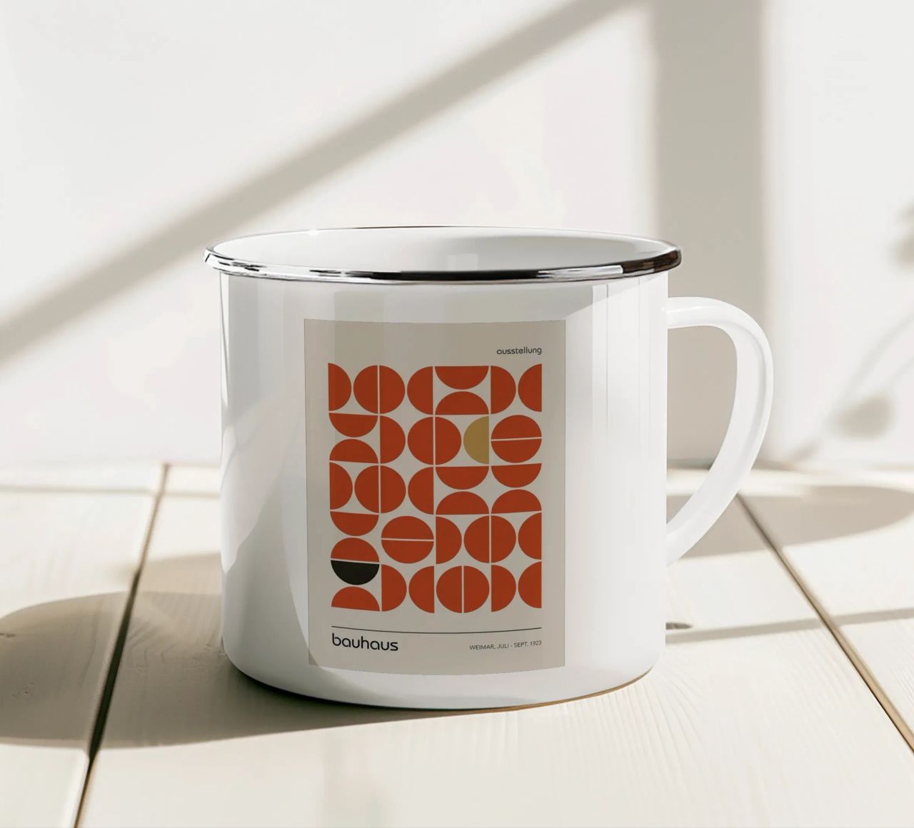 Arte Bauhaus n. 11 tazza in smalto da Birgitpopshop
