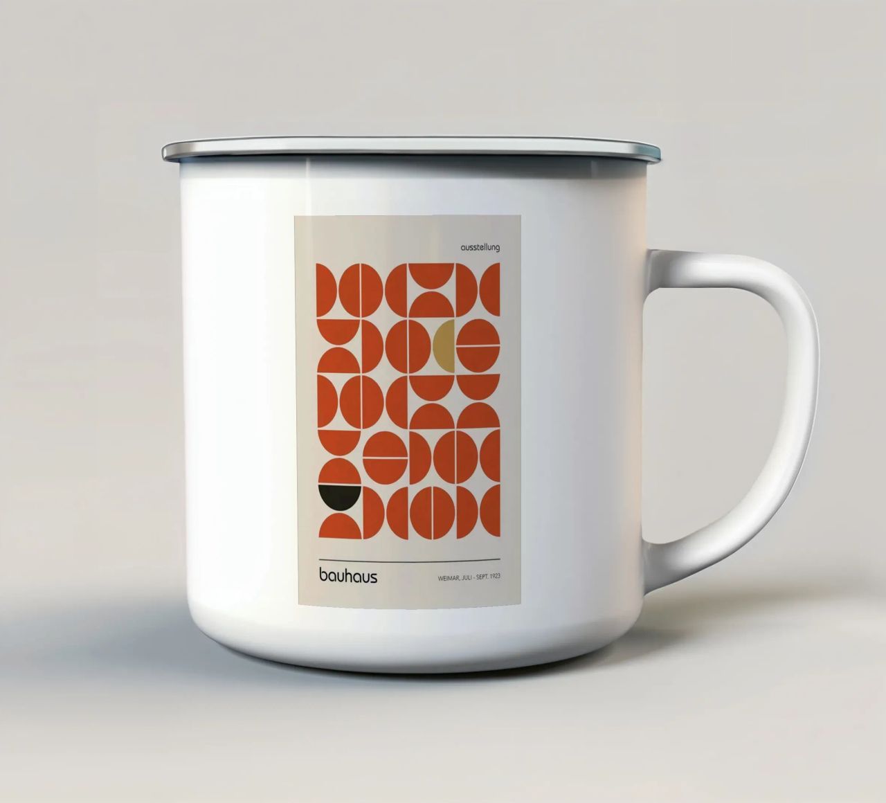 Arte Bauhaus n. 11 tazza in smalto da Birgitpopshop