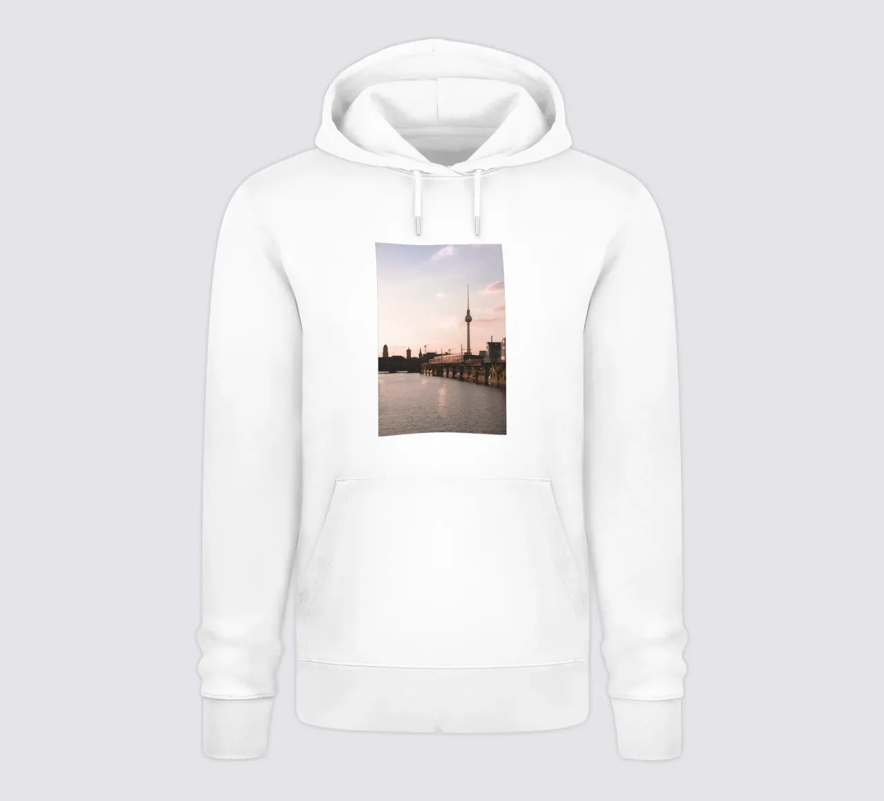 Berlin, Germany I Poetic silhouette of the Berlin skyline hoodie by Julie Travel Photography