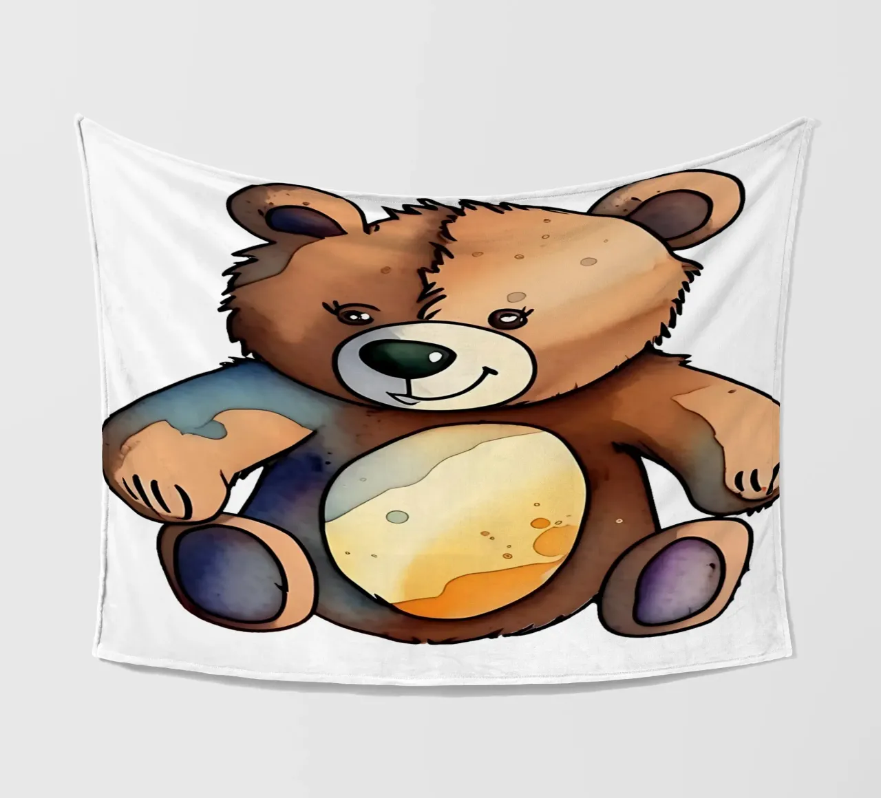 Stile_orso_M_1a coperta in pile da Tierisch bunt by LK