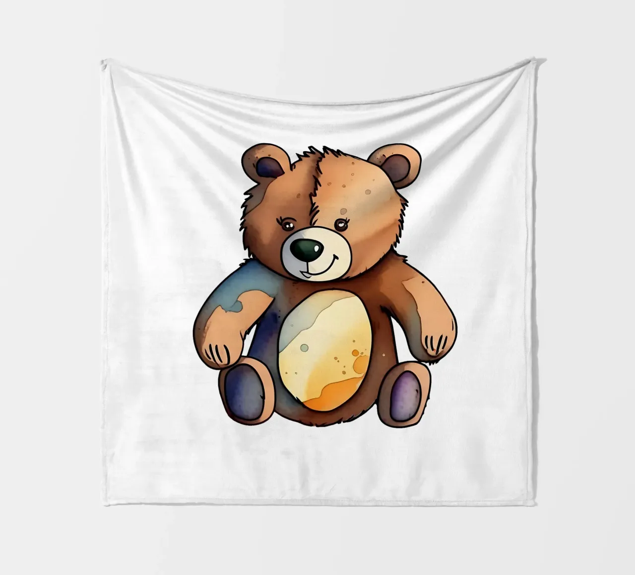 Stile_orso_M_1a coperta in pile da Tierisch bunt by LK