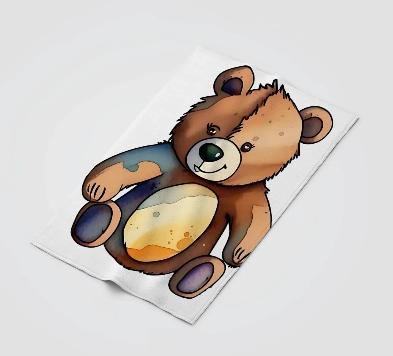 Stile_orso_M_1a coperta in pile da Tierisch bunt by LK
