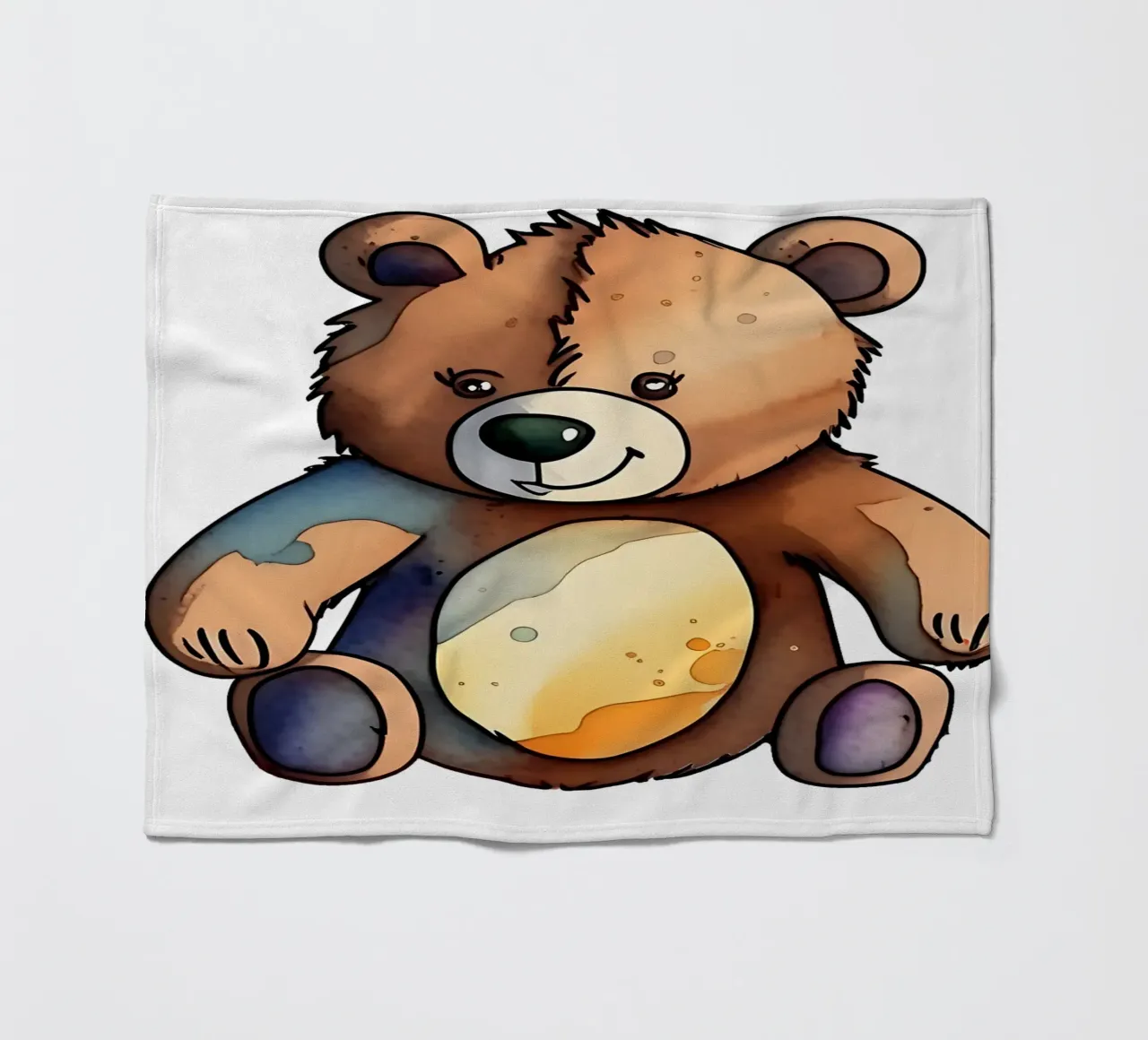 Stile_orso_M_1a coperta in pile da Tierisch bunt by LK