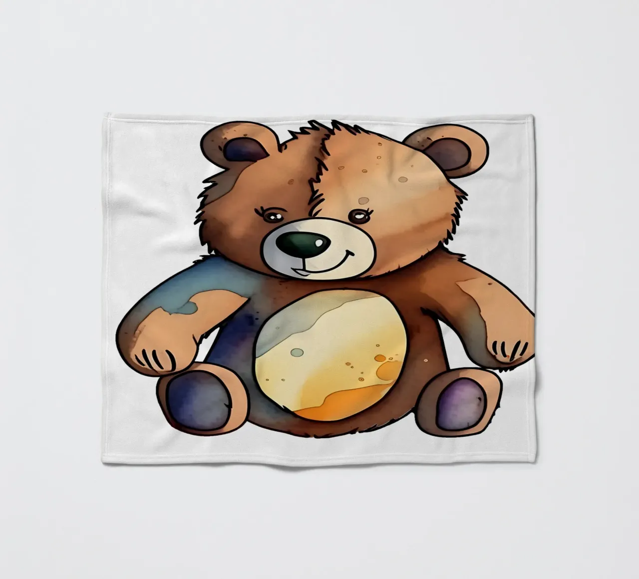 Stile_orso_M_1a coperta in pile da Tierisch bunt by LK