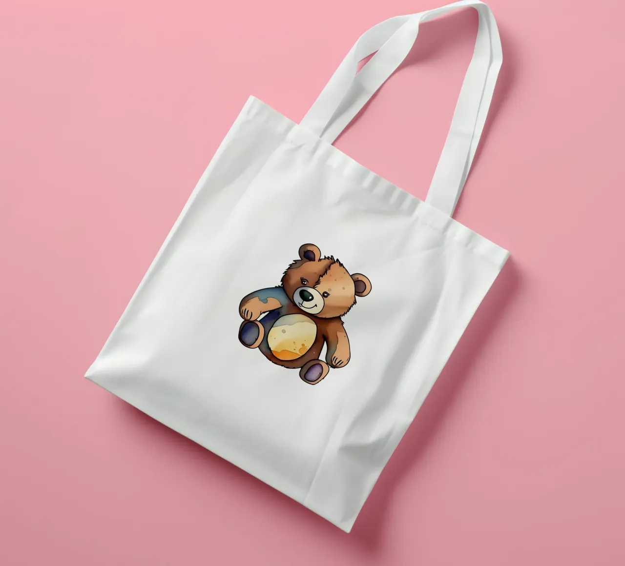 Stile_orso_M_1a borsa in juta da Tierisch bunt by LK