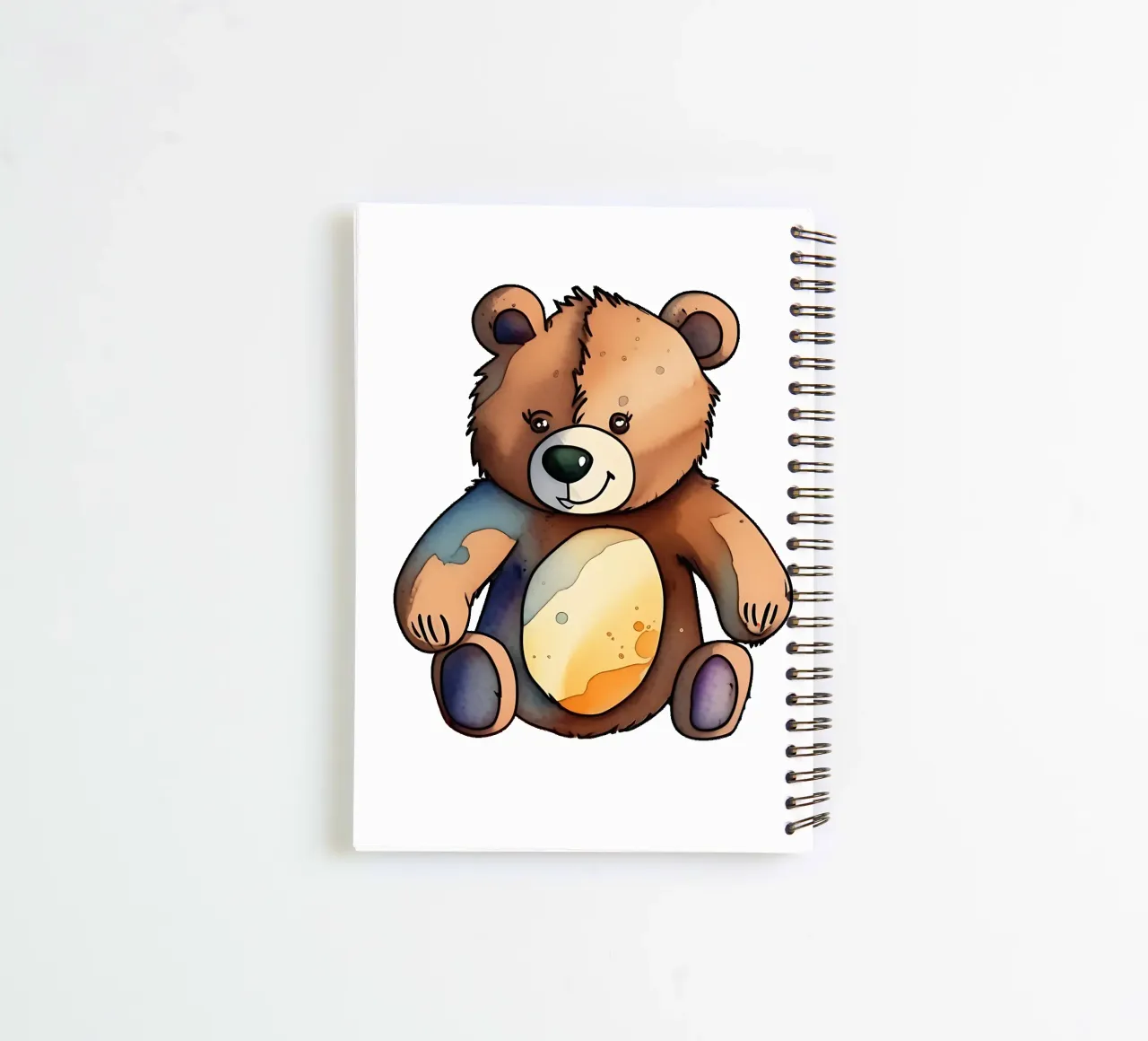 Bear_Style_M_1a spiral notebook by Tierisch bunt by LK