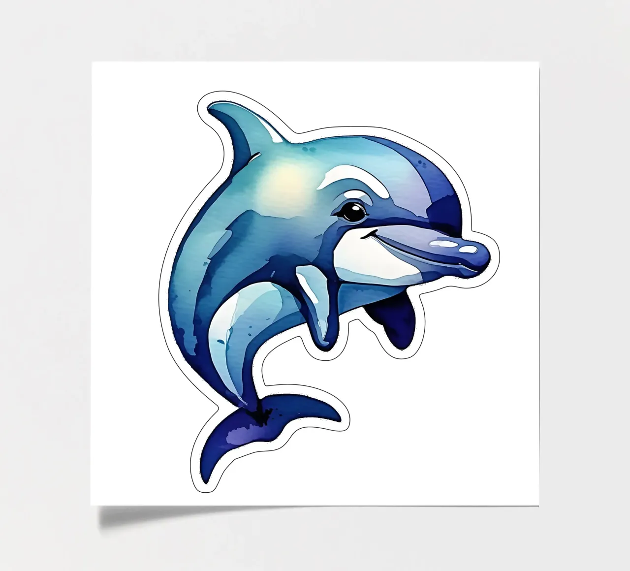 Delphin_Stil_M_1a Stickerbogen von Tierisch bunt by LK