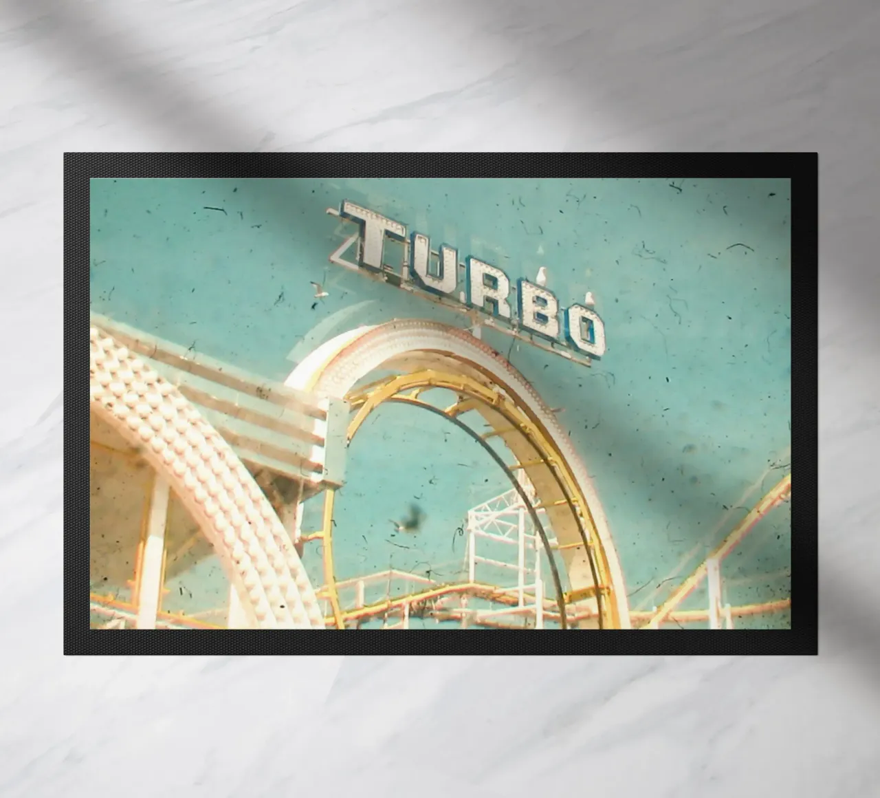 Roller Coaster doormat by Cassia Beck Photography