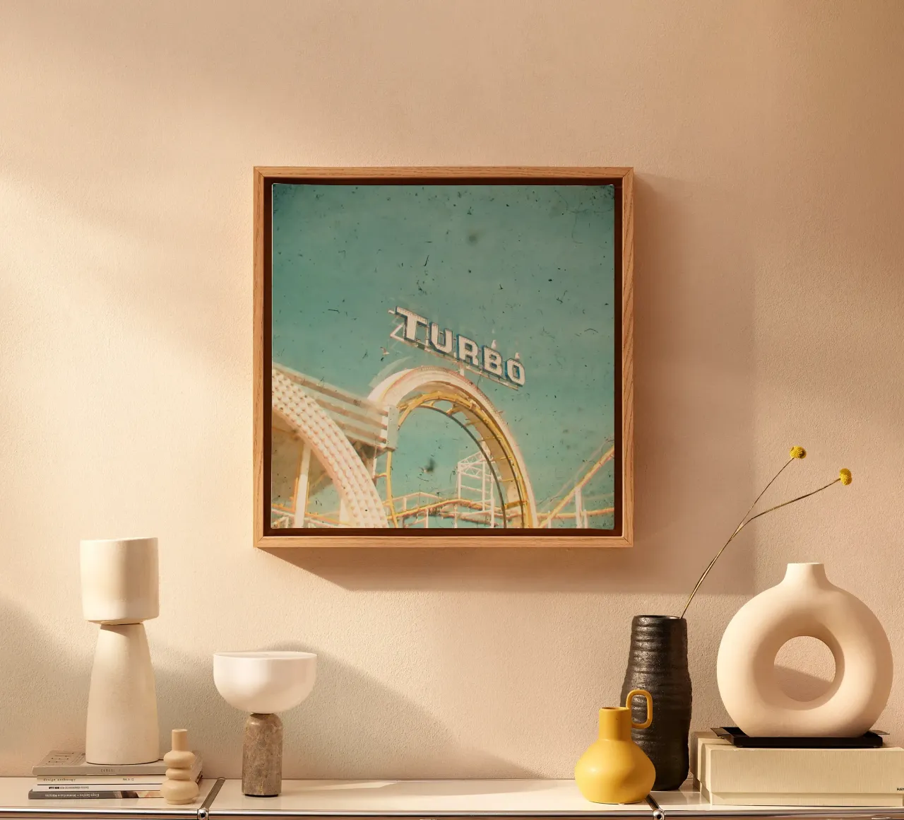 Roller Coaster canvas with Floater frame by Cassia Beck Photography