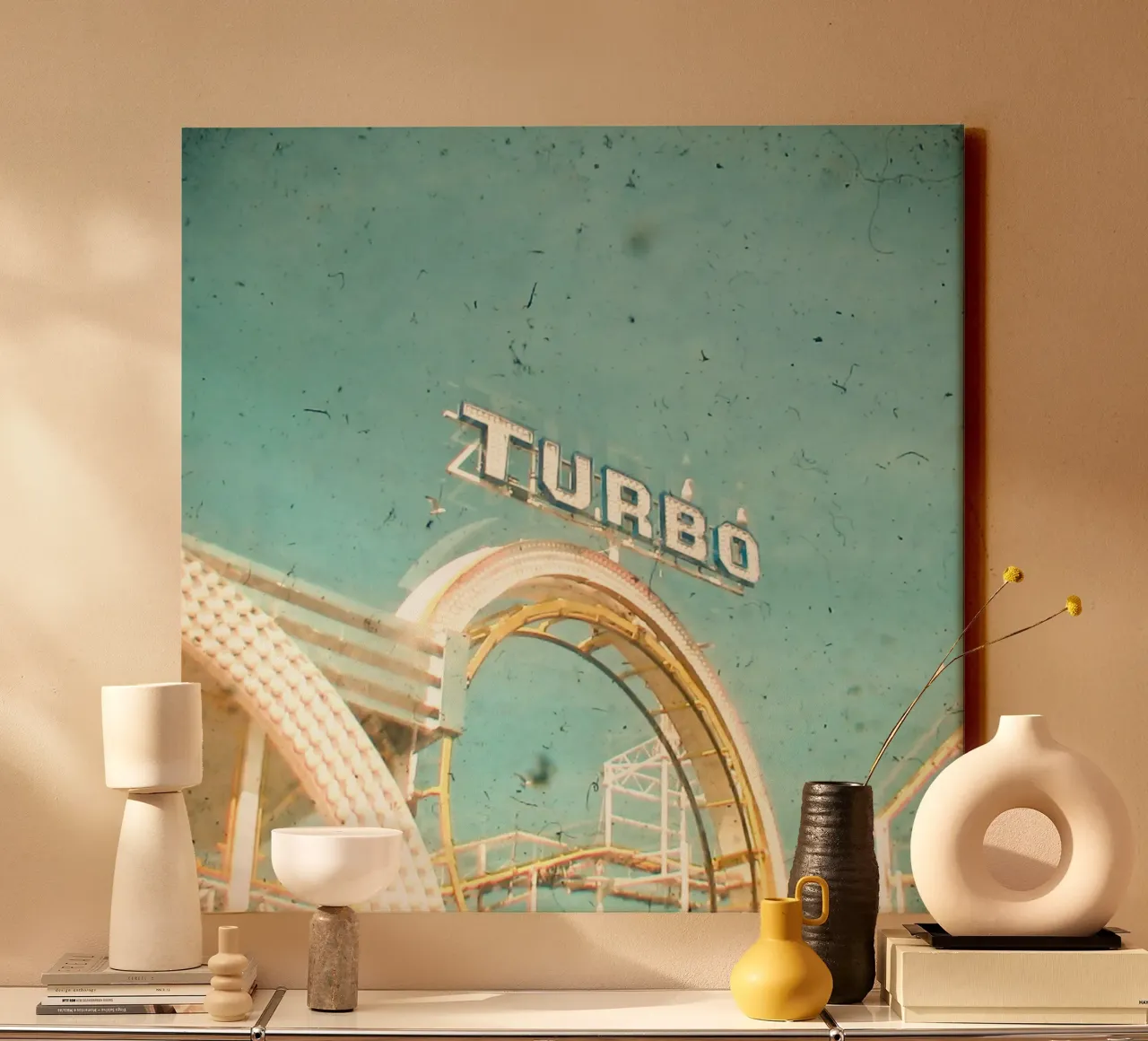 Roller Coaster canvas with Floater frame by Cassia Beck Photography