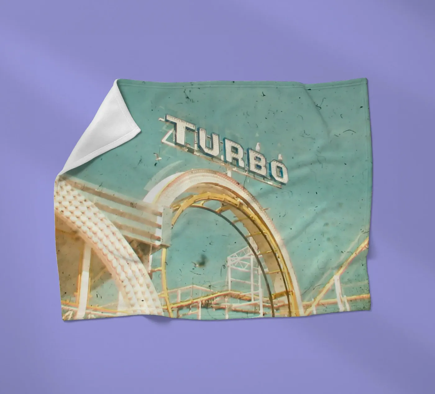 Achtbaan fleecedeken van Cassia Beck Photography