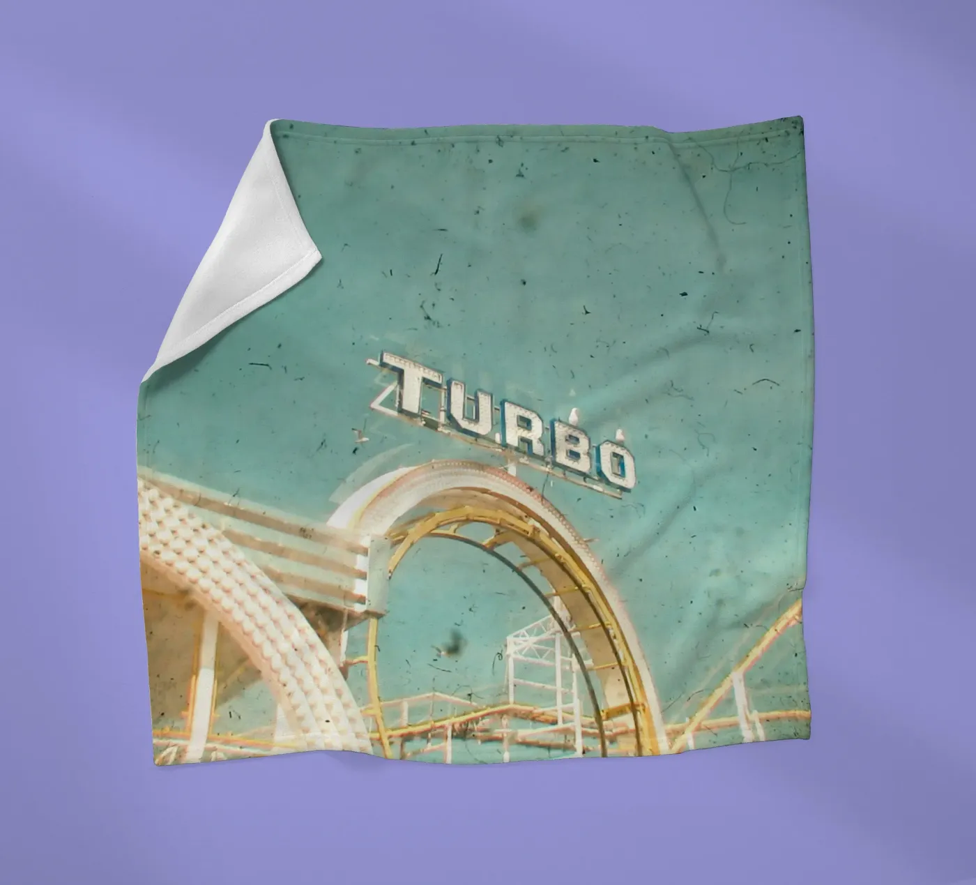 Achtbaan fleecedeken van Cassia Beck Photography