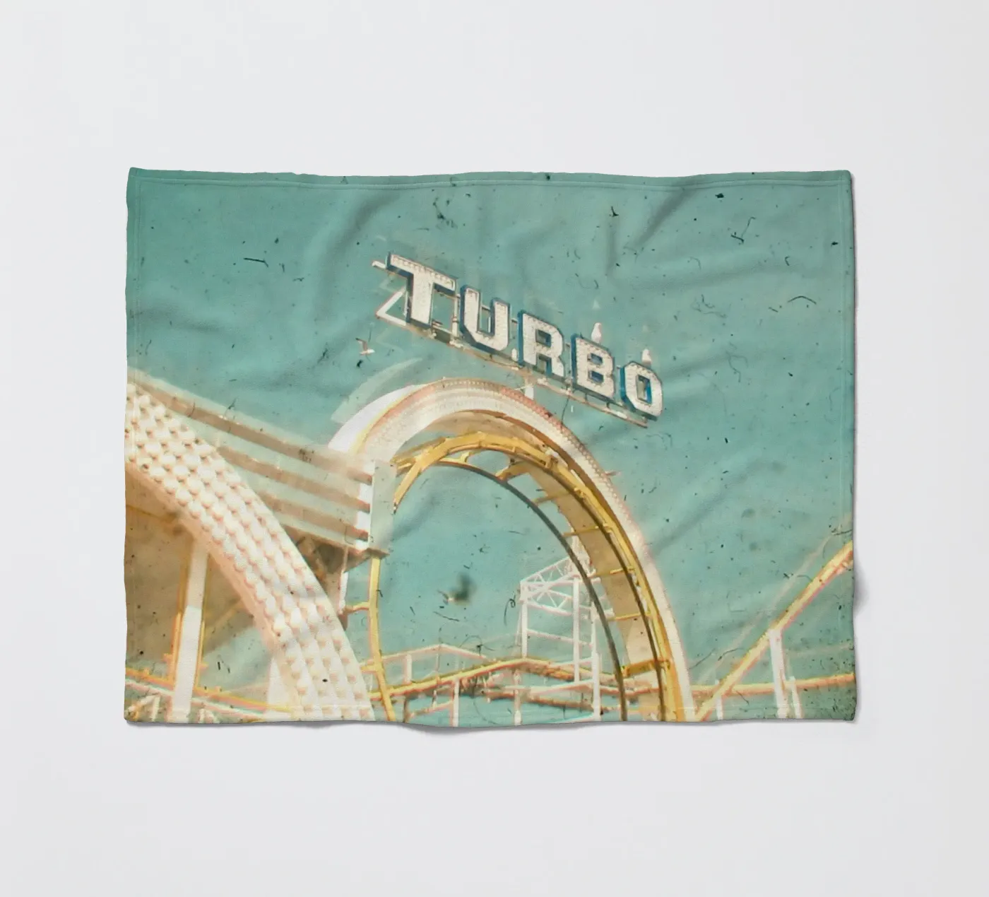 Achtbaan fleecedeken van Cassia Beck Photography