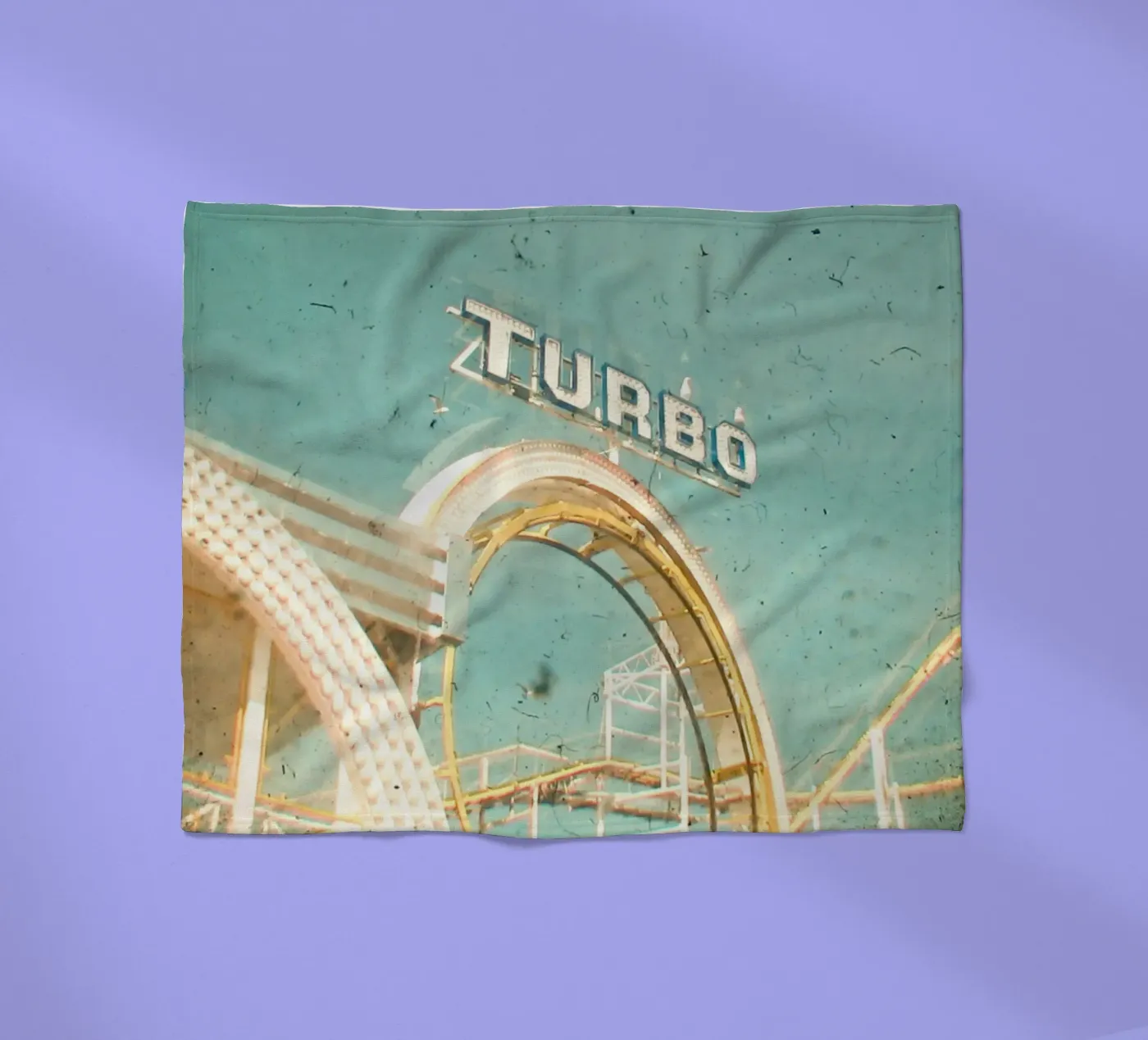 Achtbaan fleecedeken van Cassia Beck Photography