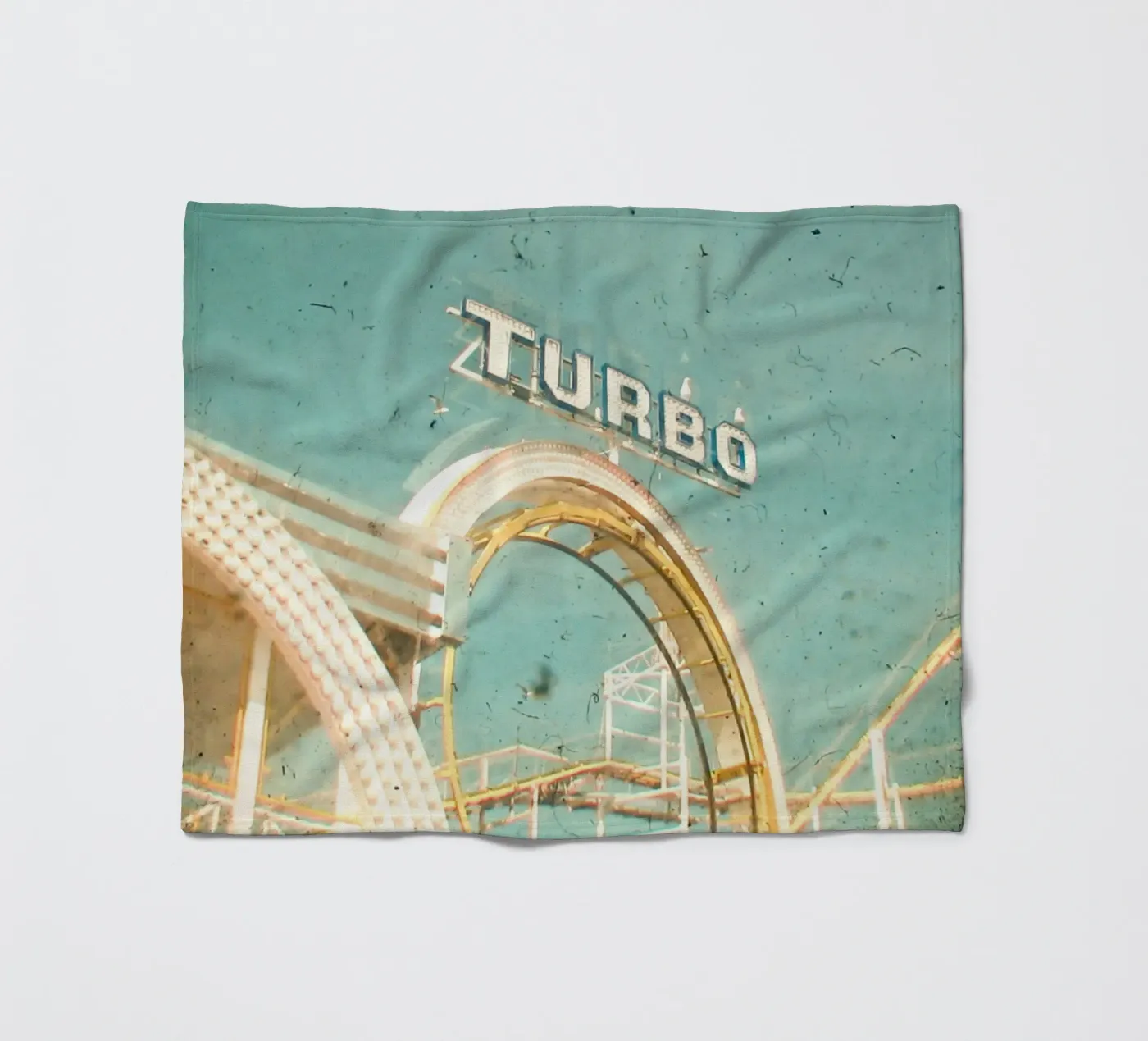 Achtbaan fleecedeken van Cassia Beck Photography