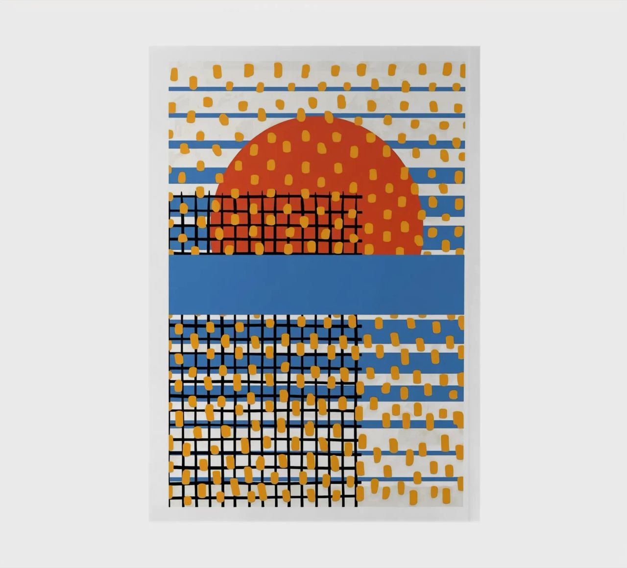 Bauhaus Sonnenuntergang Collage Notizbuch von Birgitpopshop