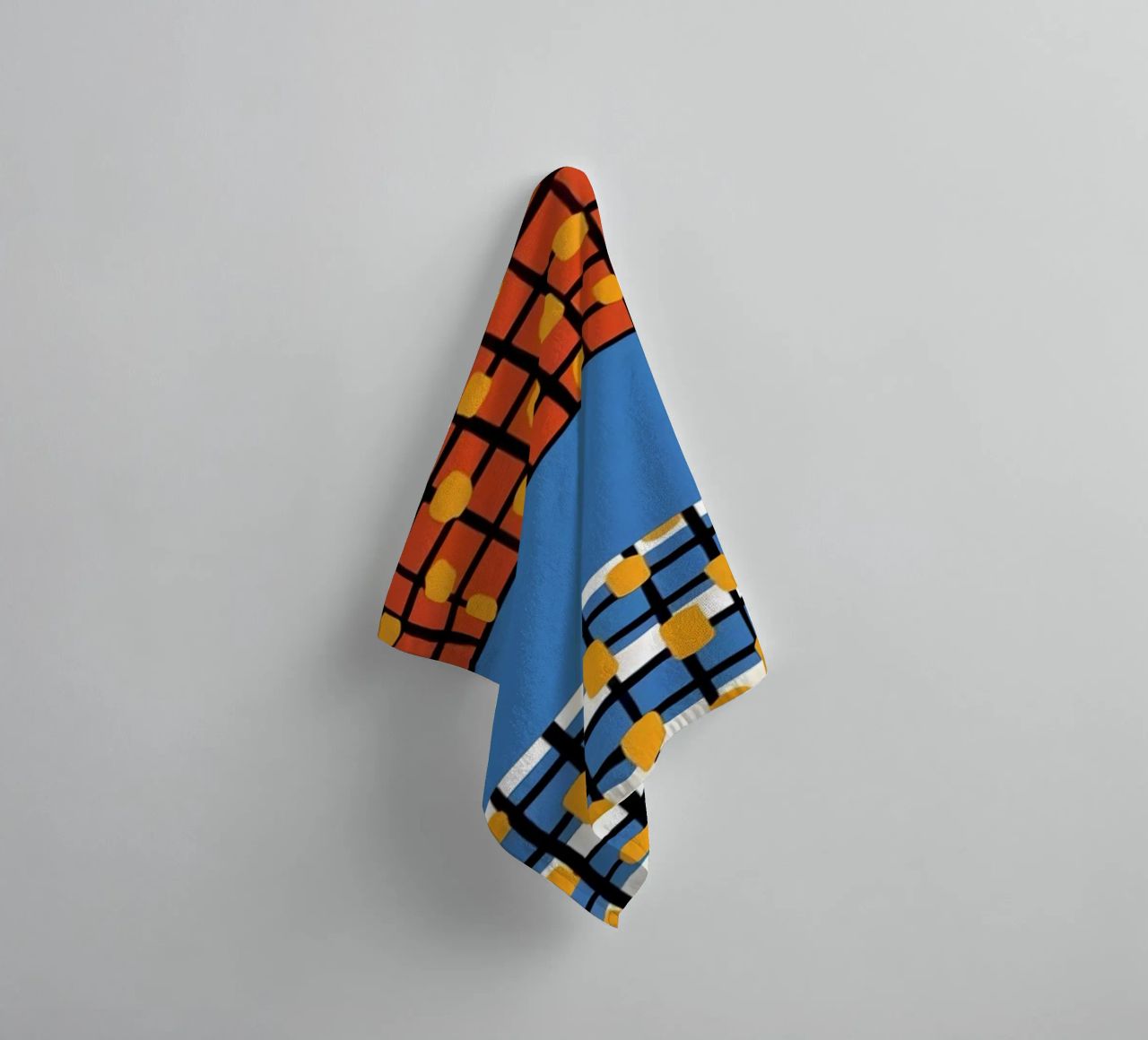 Bauhaus Sunset Collage towel by Birgitpopshop