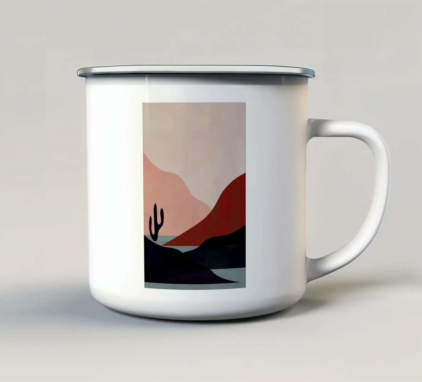 Desert enamel mug by Pure