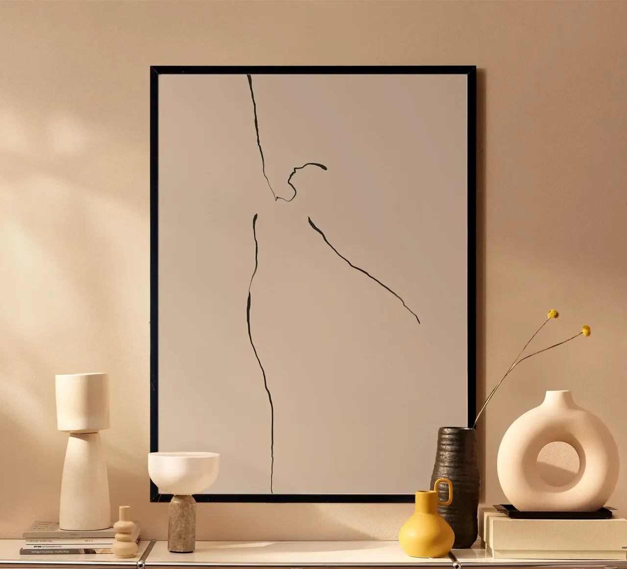 By Garmi Dancer poster con telaio in legno da Birgitpopshop