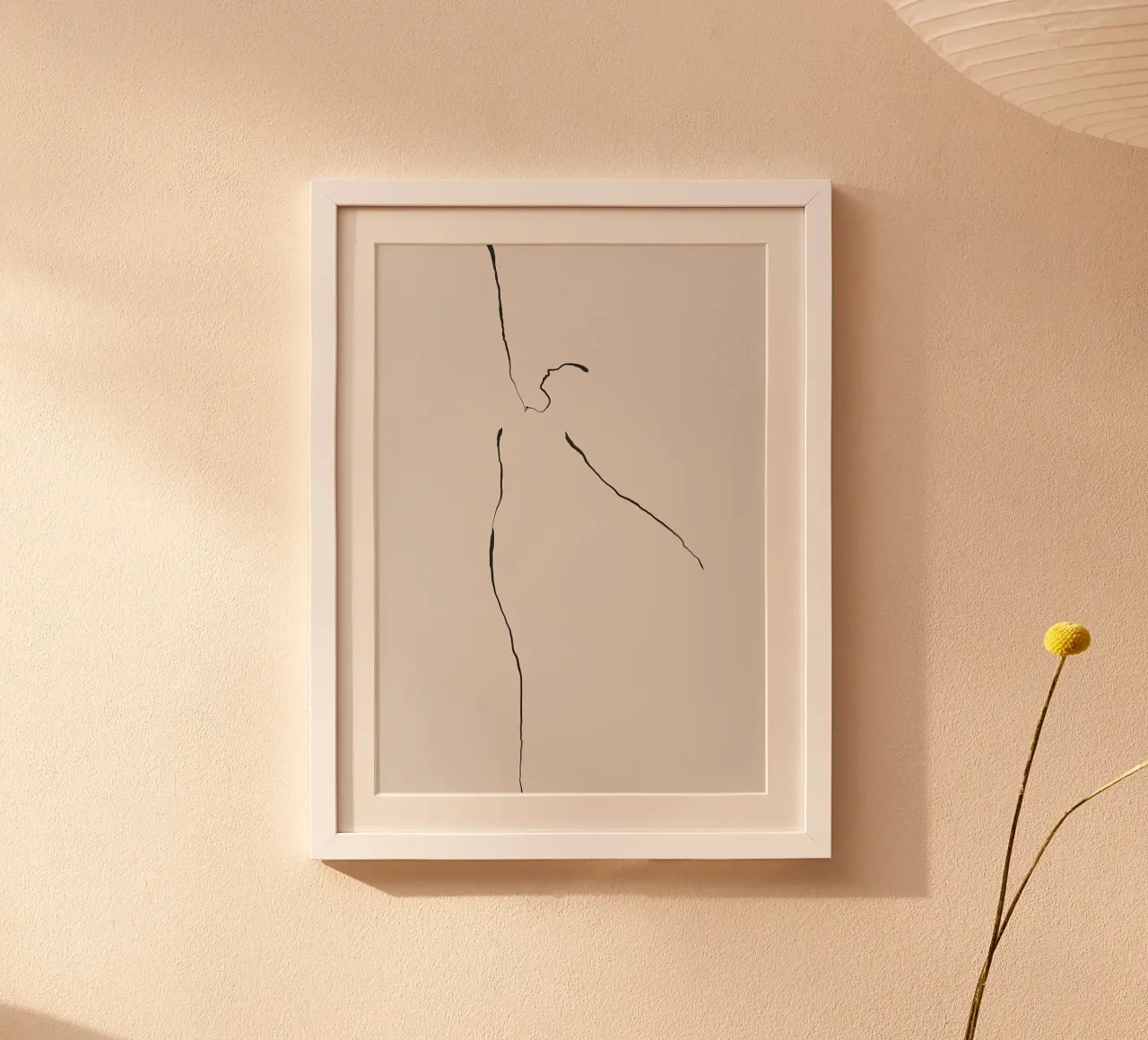 By Garmi Dancer poster con telaio in legno da Birgitpopshop