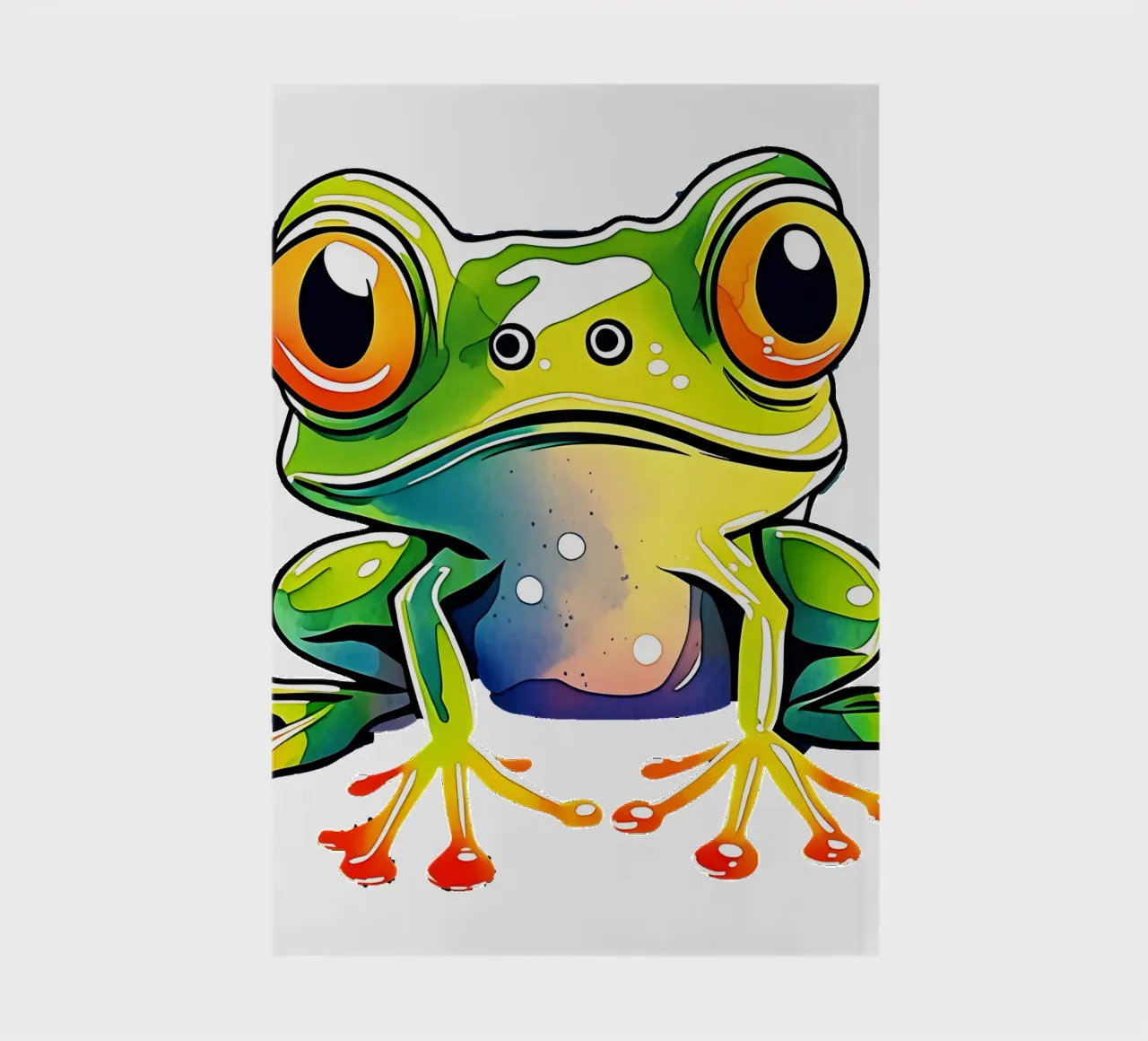 Frog_Style_M_1a notebook by Tierisch bunt by LK