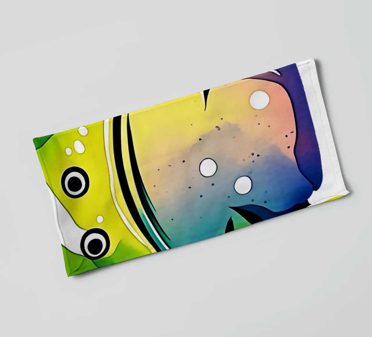 Frog_Style_M_1a towel by Tierisch bunt by LK