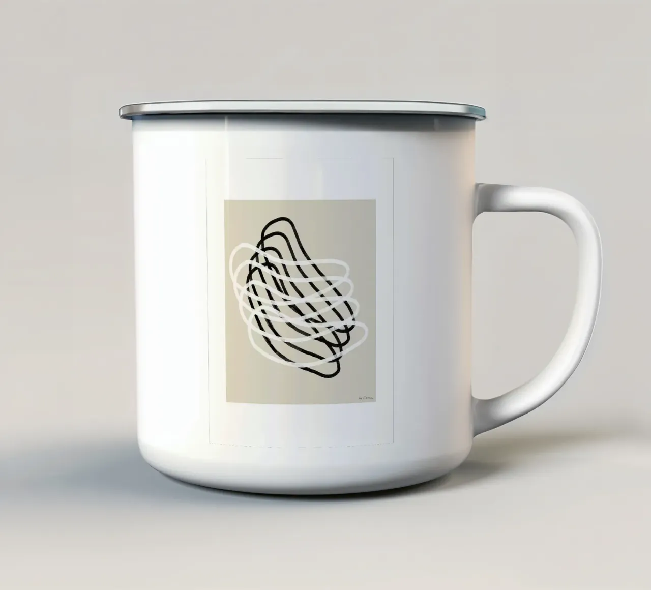 By Garmi Echo tazza in smalto da Birgitpopshop
