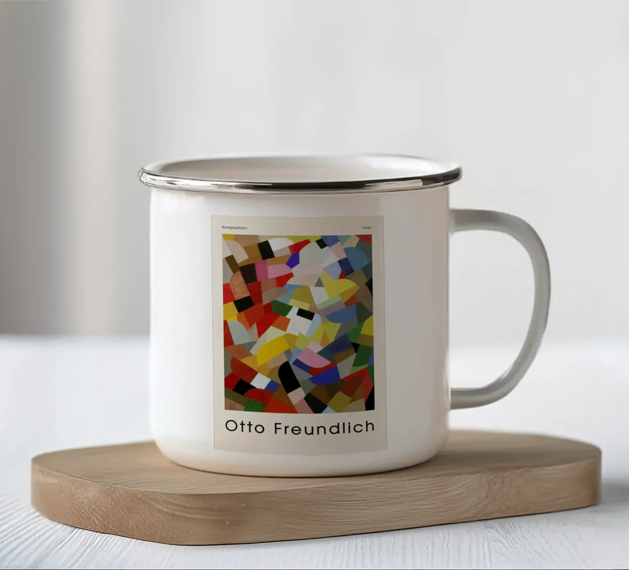 Freundlich - Komposition, 1941. tazza in smalto da ARTOTHEK