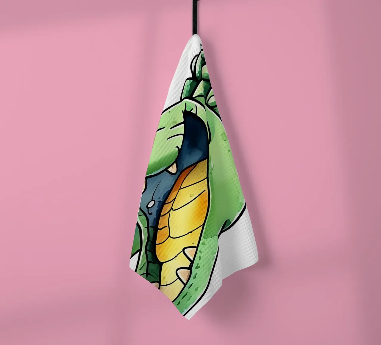 Stile_coccodrillo_M_1a canovaccio da cucina da Tierisch bunt by LK
