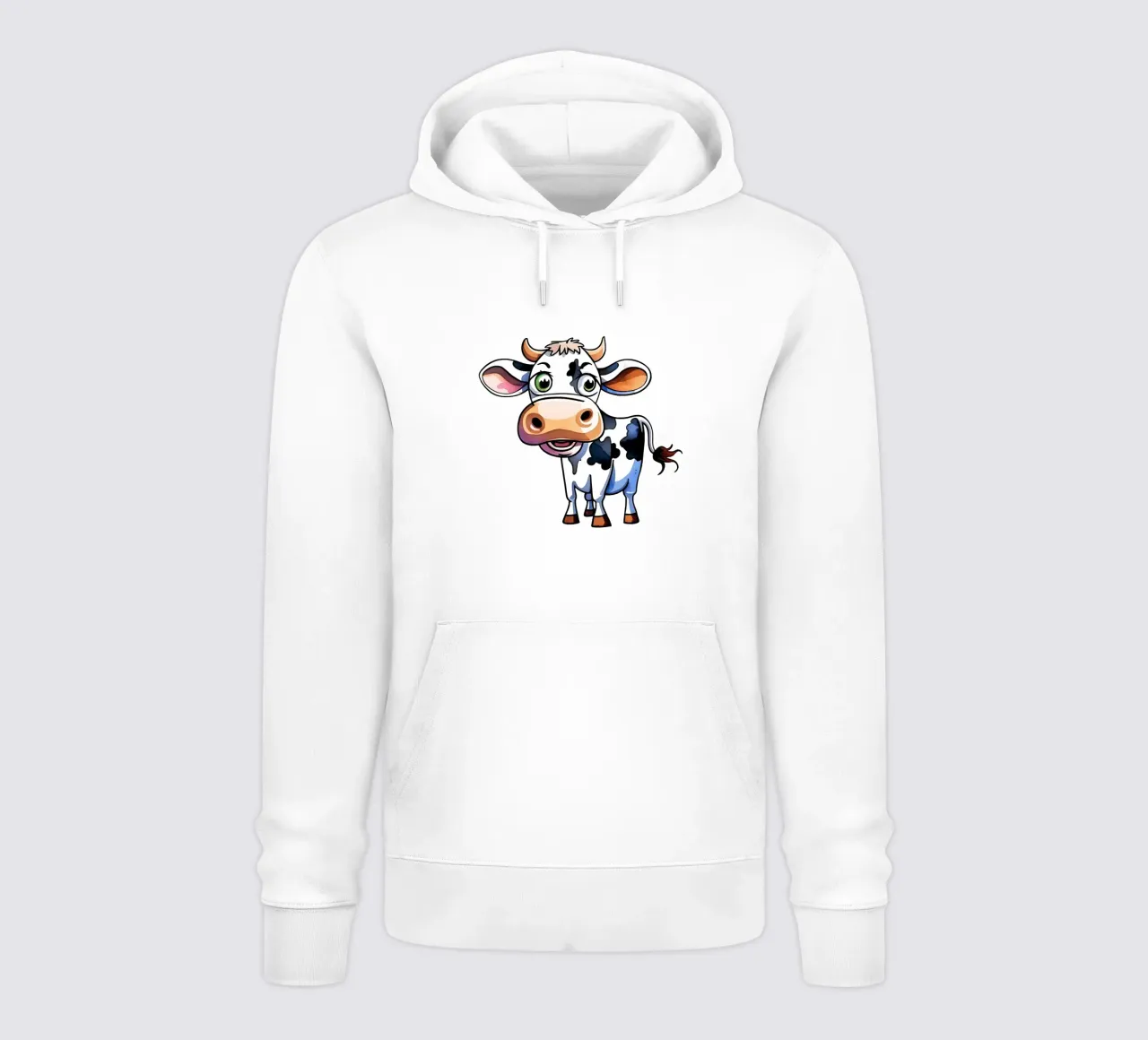 Stile_mucca_M_1a felpa con cappuccio da Tierisch bunt by LK
