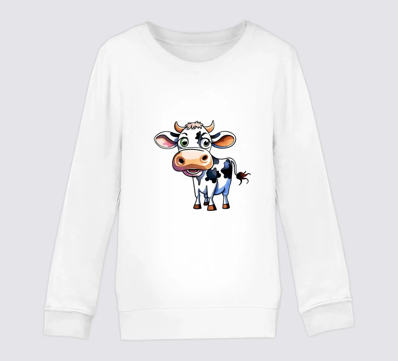 Stile_mucca_M_1a felpa bambino da Tierisch bunt by LK