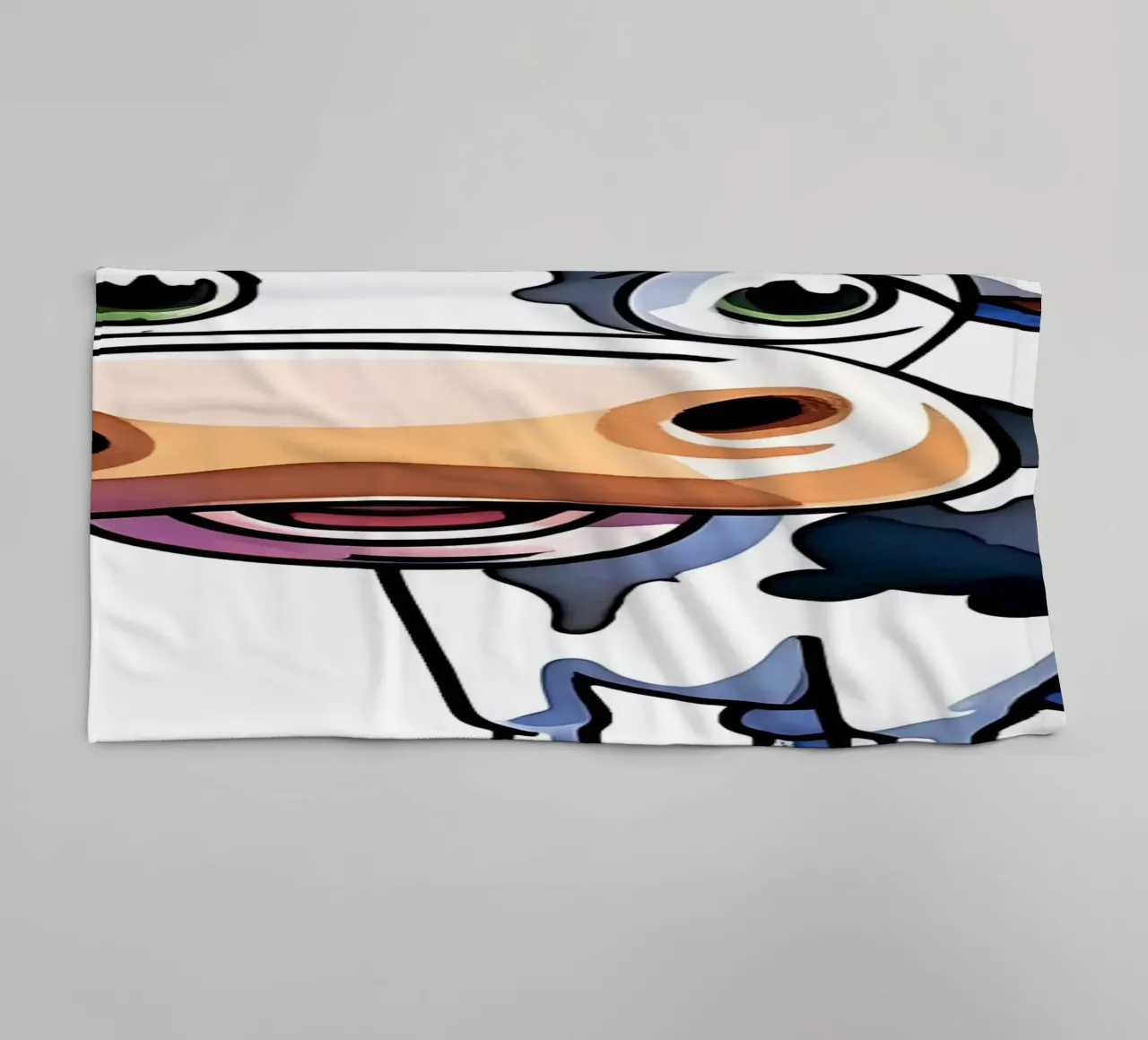 Stile_mucca_M_1a asciugamano da bagno da Tierisch bunt by LK