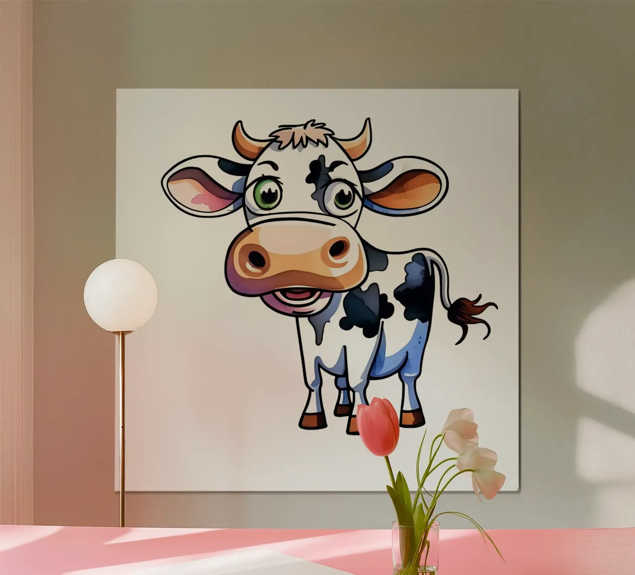 Stile_mucca_M_1a carta hahnemühle da Tierisch bunt by LK