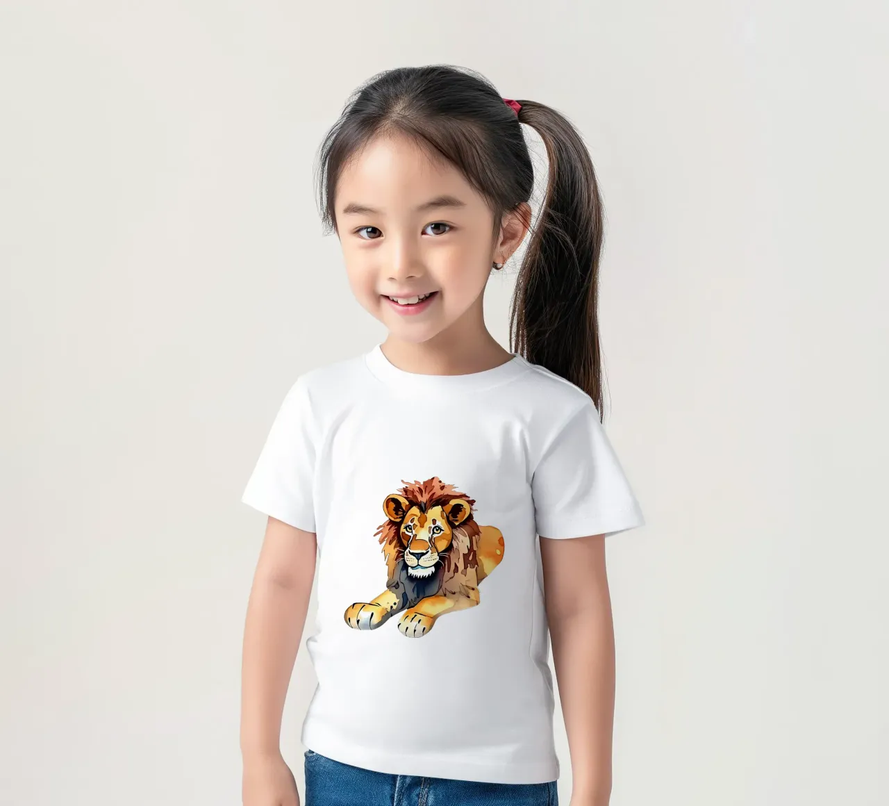 Lion_Style_M_1a kids t-shirt by Tierisch bunt by LK