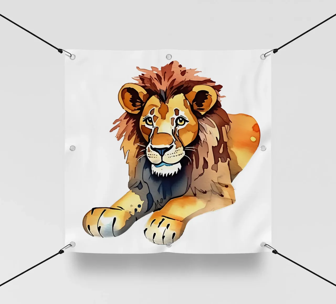 Stile_leone_M_1a telo in pvc da Tierisch bunt by LK