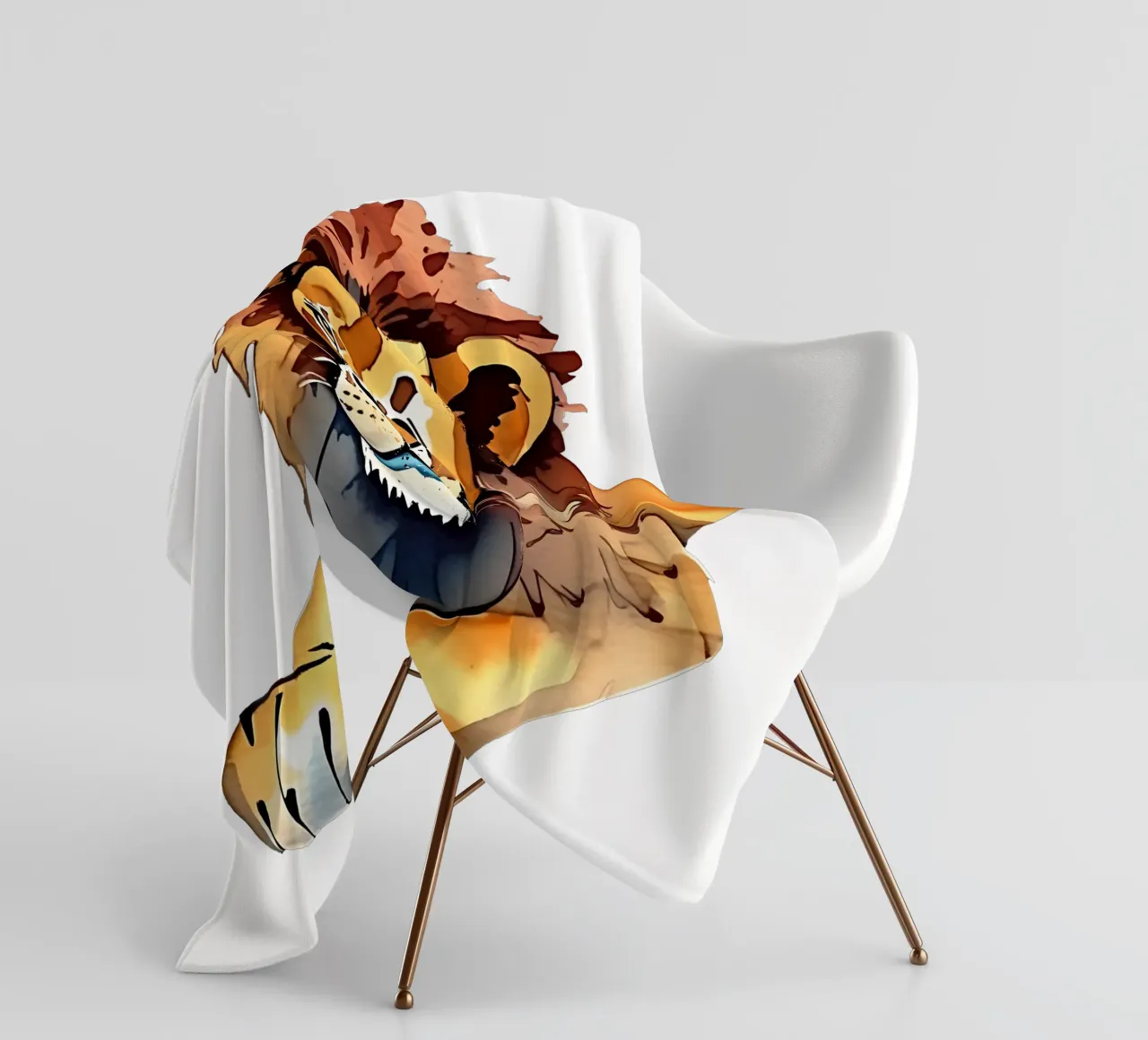 Stile_leone_M_1a coperta in pile da Tierisch bunt by LK
