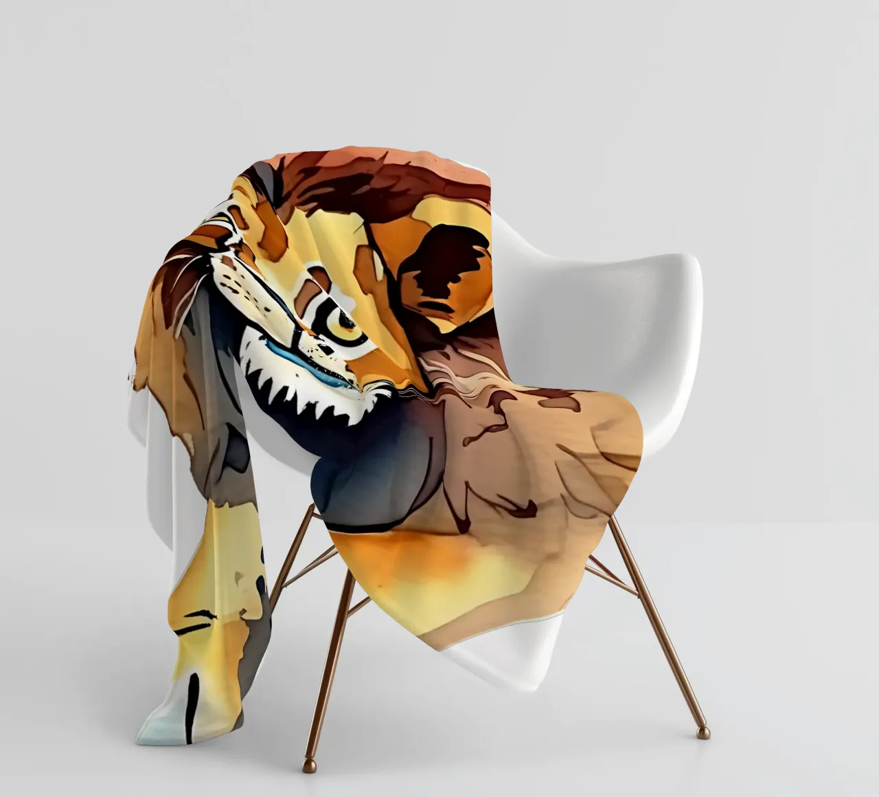 Stile_leone_M_1a coperta in pile da Tierisch bunt by LK