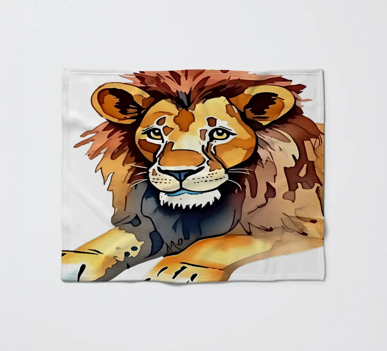 Stile_leone_M_1a coperta in pile da Tierisch bunt by LK