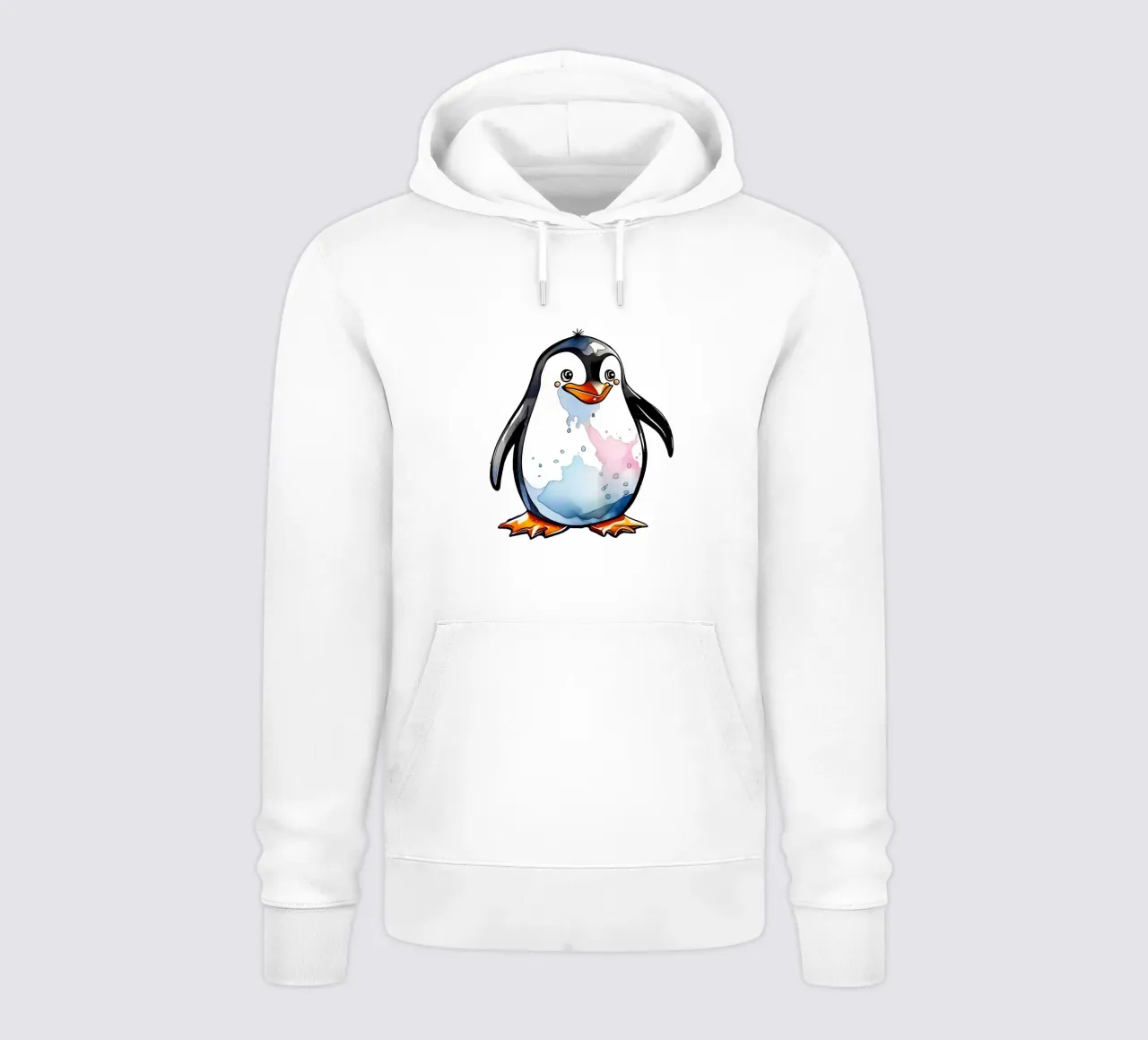 Pinguino_Stil_M_1a felpa con cappuccio da Tierisch bunt by LK