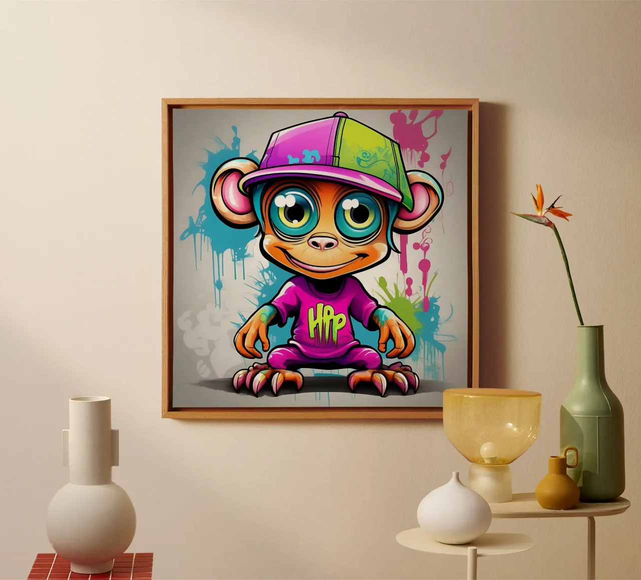 Monkey_style_K_1 canvas by Tierisch bunt by LK